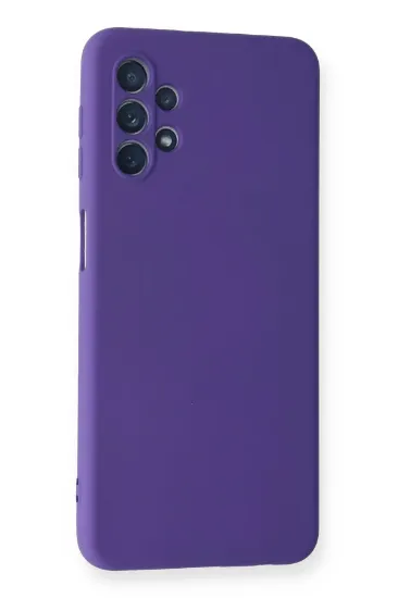 Newface Samsung Galaxy A52 Kılıf Nano içi Kadife Silikon - Mor resmi