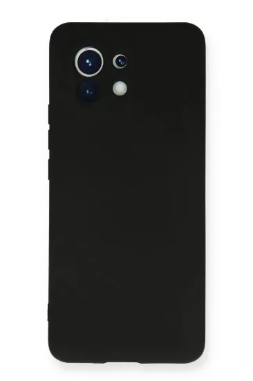Newface Xiaomi Mi 11 Kılıf Nano içi Kadife Silikon - Siyah resmi