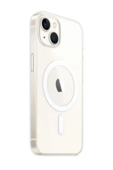 Newface iPhone 14 Kılıf Magneticsafe Şeffaf Silikon - Şeffaf resmi