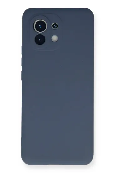 Newface Xiaomi Mi 11 Kılıf Nano içi Kadife Silikon - Gri resmi