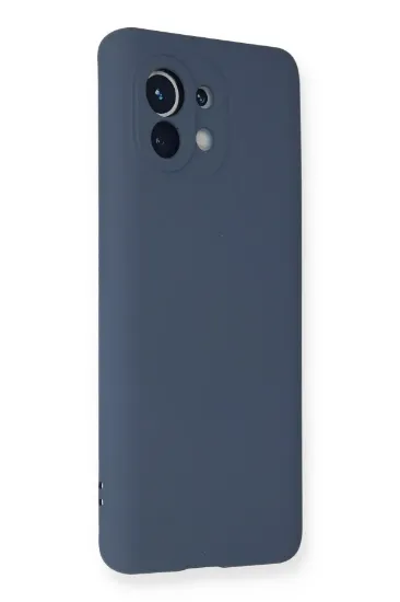 Newface Xiaomi Mi 11 Kılıf Nano içi Kadife Silikon - Gri resmi