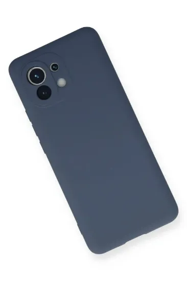 Newface Xiaomi Mi 11 Kılıf Nano içi Kadife Silikon - Gri resmi
