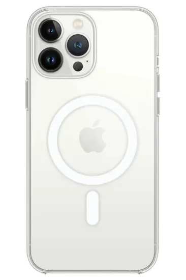 Newface iPhone 14 Pro Kılıf Magneticsafe Şeffaf Silikon - Şeffaf resmi