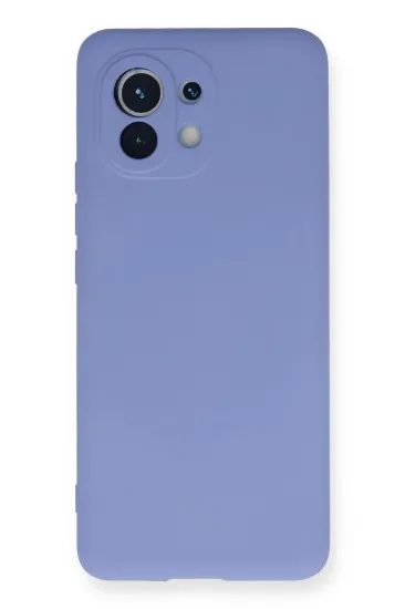 Newface Xiaomi Mi 11 Kılıf Nano içi Kadife Silikon - Lila resmi