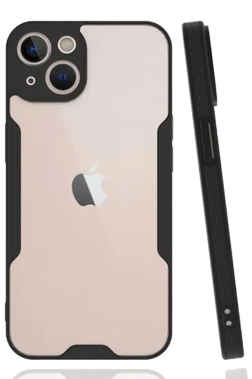 Newface iPhone 14 Kılıf Platin Silikon - Siyah resmi