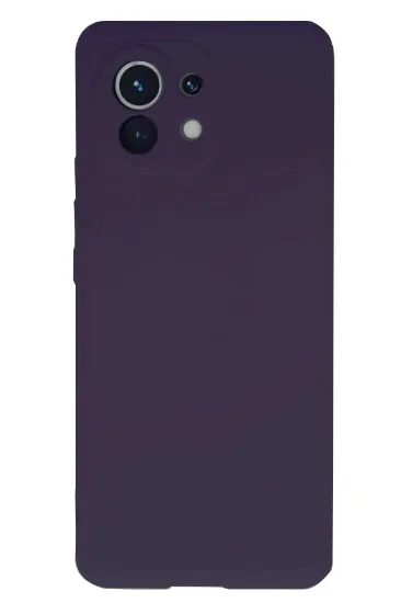 Newface Xiaomi Mi 11 Kılıf Nano içi Kadife Silikon - Mor resmi
