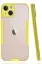 Newface iPhone 14 Kılıf Platin Silikon - Sarı resmi