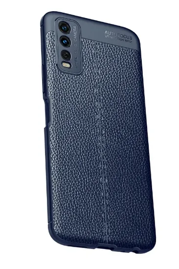 Newface Vivo Y11S Kılıf Auto Focus Kapak - Lacivert resmi