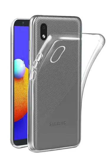 Newface Samsung Galaxy A01 Core Kılıf Lüx Şeffaf Silikon resmi