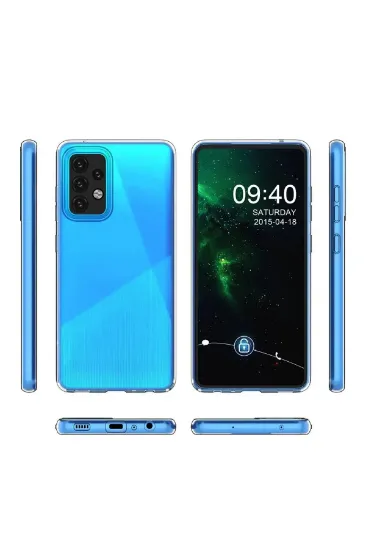 Newface Samsung Galaxy A02S Kılıf Lüx Şeffaf Silikon resmi