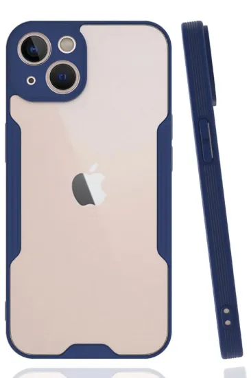 Newface iPhone 14 Plus Kılıf Platin Silikon - Lacivert resmi
