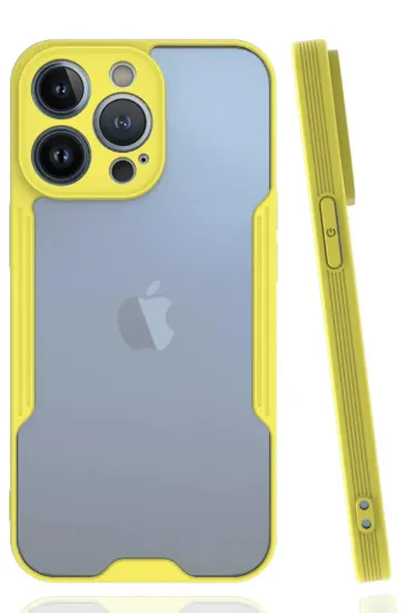 Newface iPhone 14 Pro Kılıf Platin Silikon - Sarı resmi
