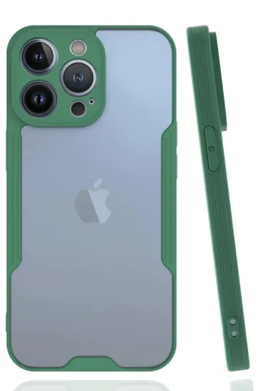 Newface iPhone 14 Pro Kılıf Platin Silikon - Yeşil resmi