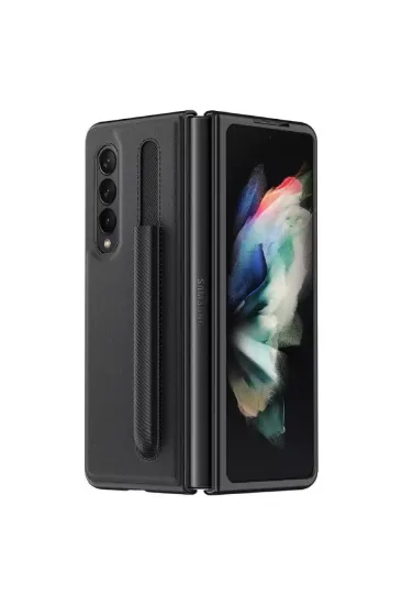 Newface Samsung Galaxy Z Fold 3 Kılıf Fold Kapak - Siyah resmi
