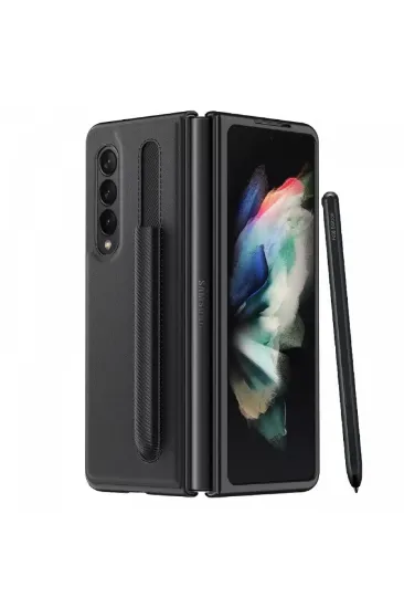 Newface Samsung Galaxy Z Fold 3 Kılıf Fold Kapak - Siyah resmi