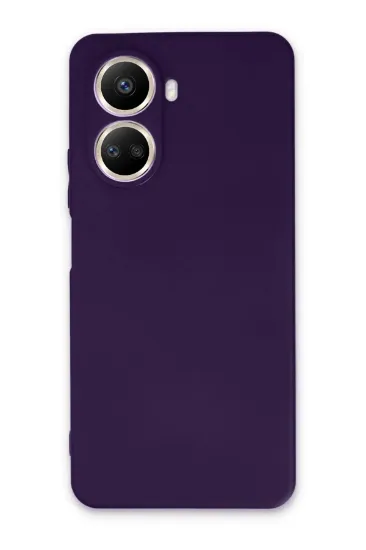 Newface Huawei Nova 10 SE Kılıf First Silikon - Mürdüm resmi