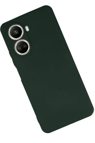 Newface Huawei Nova 10 SE Kılıf First Silikon - Koyu Yeşil resmi
