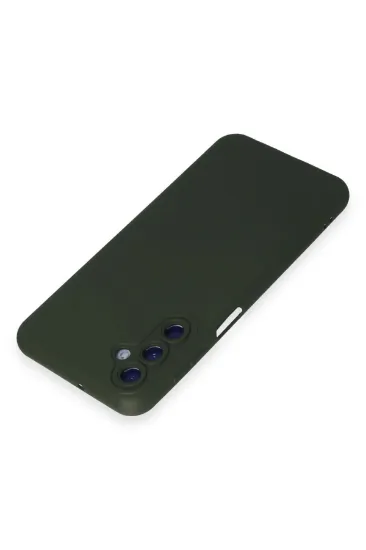 Newface Samsung Galaxy M34 5G Kılıf Nano içi Kadife Silikon - Koyu Yeşil resmi