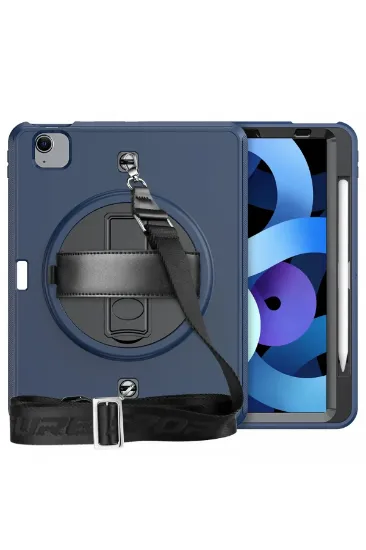 Newface iPad Pro 11 (2020) Kılıf Strap-C Otterbox Tablet Kapak - Lacivert resmi