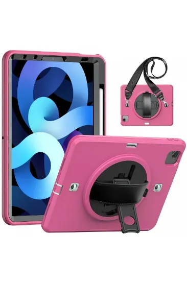Newface iPad Pro 11 (2020) Kılıf Strap-C Otterbox Tablet Kapak - Pembe resmi