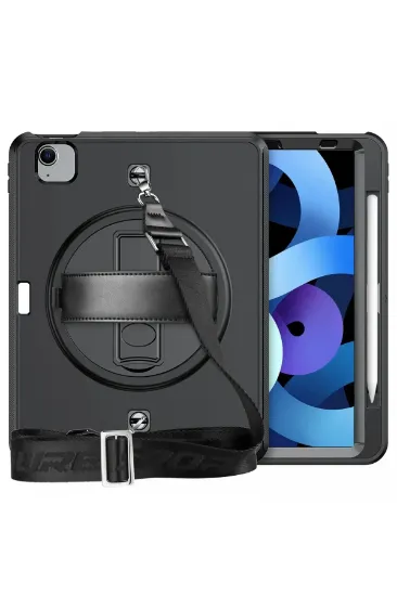 Newface iPad Pro 11 (2020) Kılıf Strap-C Otterbox Tablet Kapak - Siyah resmi
