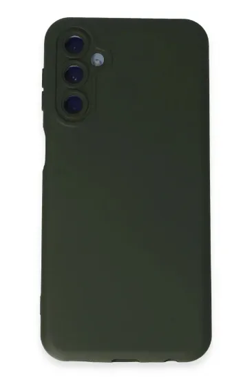Newface Samsung Galaxy M14 5G Kılıf Nano içi Kadife Silikon - Koyu Yeşil resmi