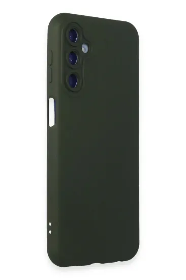 Newface Samsung Galaxy M14 5G Kılıf Nano içi Kadife Silikon - Koyu Yeşil resmi