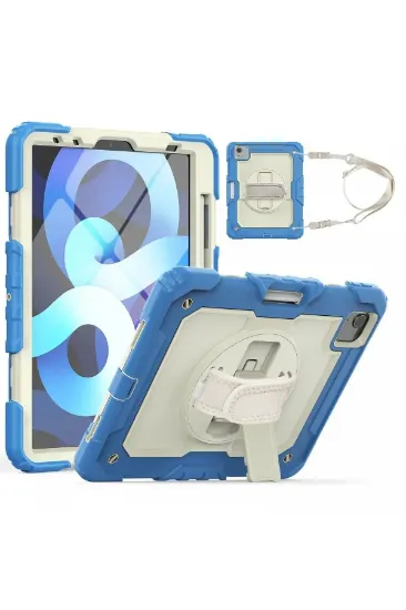 Newface iPad Pro 11 (2020) Kılıf Strap New Tablet Kapak - Mavi resmi