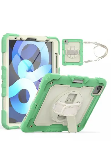 Newface iPad Pro 11 (2020) Kılıf Strap New Tablet Kapak - Yeşil resmi