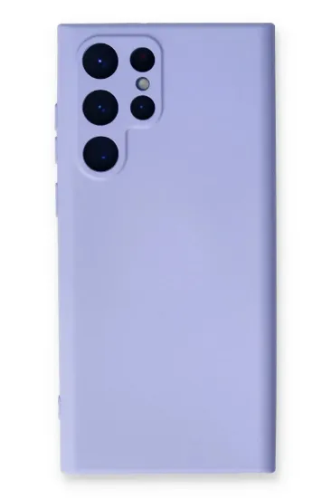 Newface Samsung Galaxy S23 Ultra Kılıf Nano içi Kadife Silikon - Lila resmi