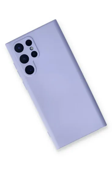 Newface Samsung Galaxy S23 Ultra Kılıf Nano içi Kadife Silikon - Lila resmi