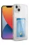 Newface iPhone 13 Kılıf Kart Şeffaf Silikon - Şeffaf resmi
