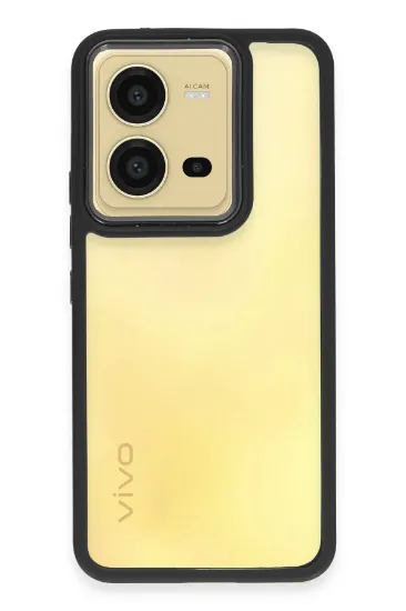 Newface Vivo V25 5G Kılıf Dora Kapak - Siyah resmi