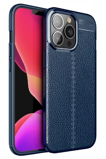 Newface iPhone 13 Pro Kılıf Auto Focus Kapak - Lacivert resmi