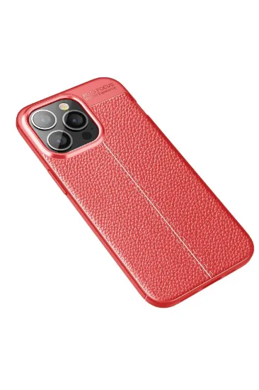 Newface iPhone 13 Pro Max Kılıf Auto Focus Kapak - Kırmızı resmi