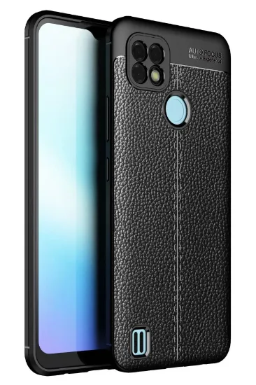 Newface Realme C25 Kılıf Auto Focus Kapak - Siyah resmi
