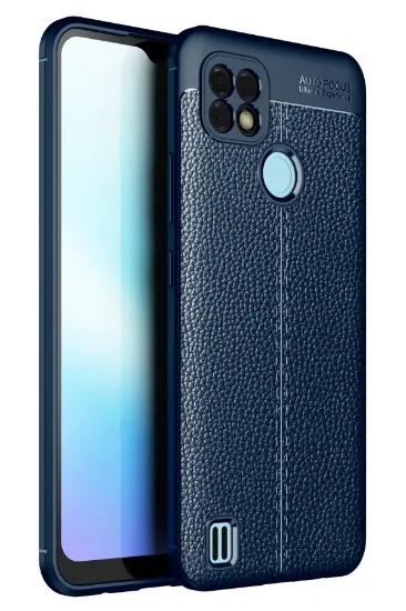 Newface Realme C25 Kılıf Auto Focus Kapak - Lacivert resmi