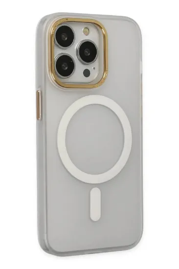 Newface iPhone 13 Pro Kılıf Lodos Magneticsafe Mat Kapak - Şeffaf resmi