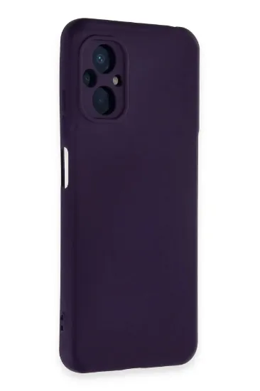 Newface Xiaomi Poco M5 Kılıf Nano içi Kadife Silikon - Mor resmi
