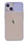 Newface iPhone 13 Kılıf Palm Buzlu Kamera Sürgülü Silikon - Lila resmi