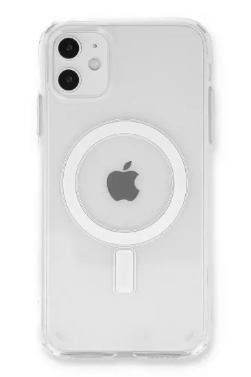 Newface iPhone 11 Kılıf Pc Real Magsafe Kapak - Şeffaf resmi