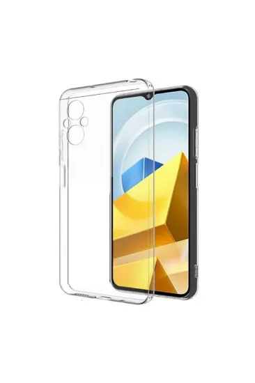 Newface Xiaomi Poco M5 Kılıf Lüx Şeffaf Silikon resmi