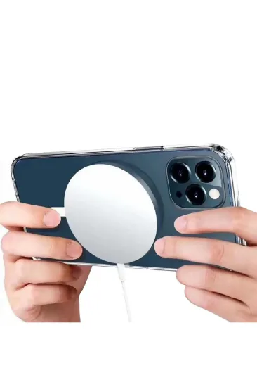 Newface iPhone 13 Pro Max Kılıf Pc Real Magsafe Kapak - Şeffaf resmi
