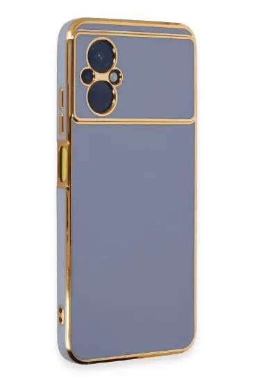 Newface Xiaomi Poco M5 Kılıf Volet Silikon - Mavi resmi
