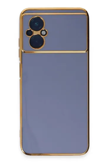 Newface Xiaomi Poco M5 Kılıf Volet Silikon - Mavi resmi