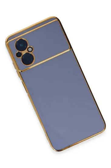 Newface Xiaomi Poco M5 Kılıf Volet Silikon - Mavi resmi