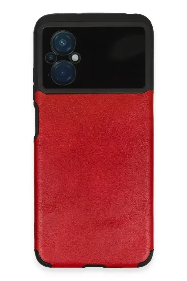 Newface Xiaomi Poco M5 Kılıf Loop Deri Silikon - Kırmızı resmi