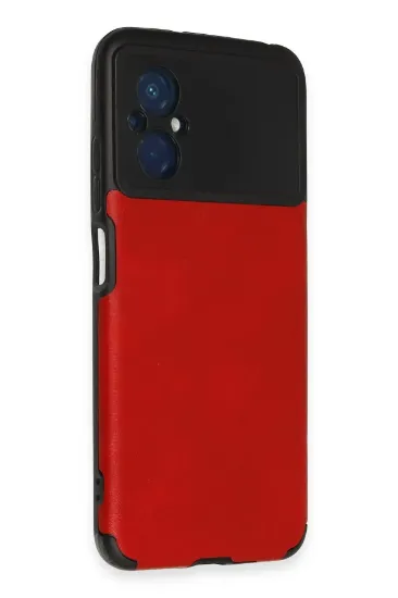 Newface Xiaomi Poco M5 Kılıf Loop Deri Silikon - Kırmızı resmi