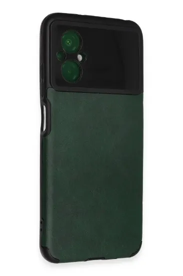 Newface Xiaomi Poco M5 Kılıf Loop Deri Silikon - Yeşil resmi
