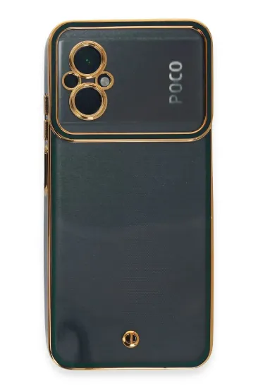 Newface Xiaomi Poco M5 Kılıf Liva Lens Silikon - Yeşil resmi